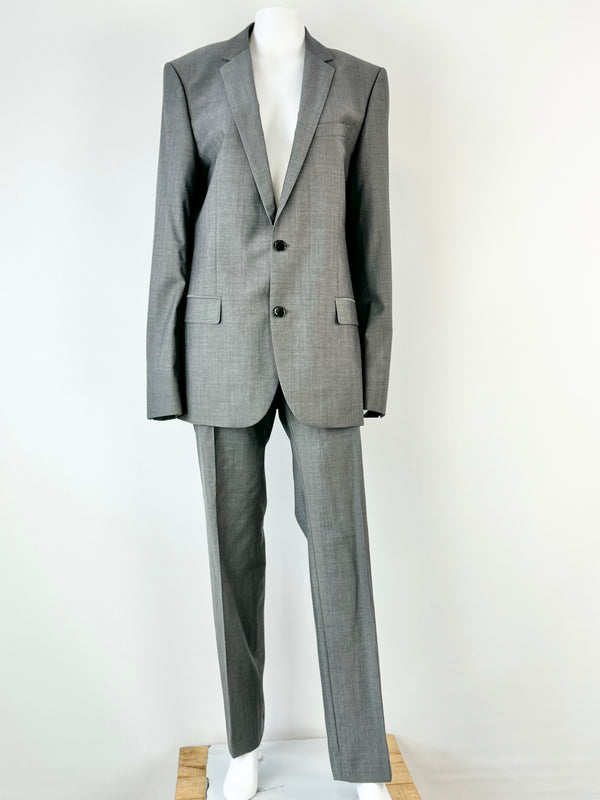 Hugo Boss Grey Wool & Mohair Blend Suit - 40