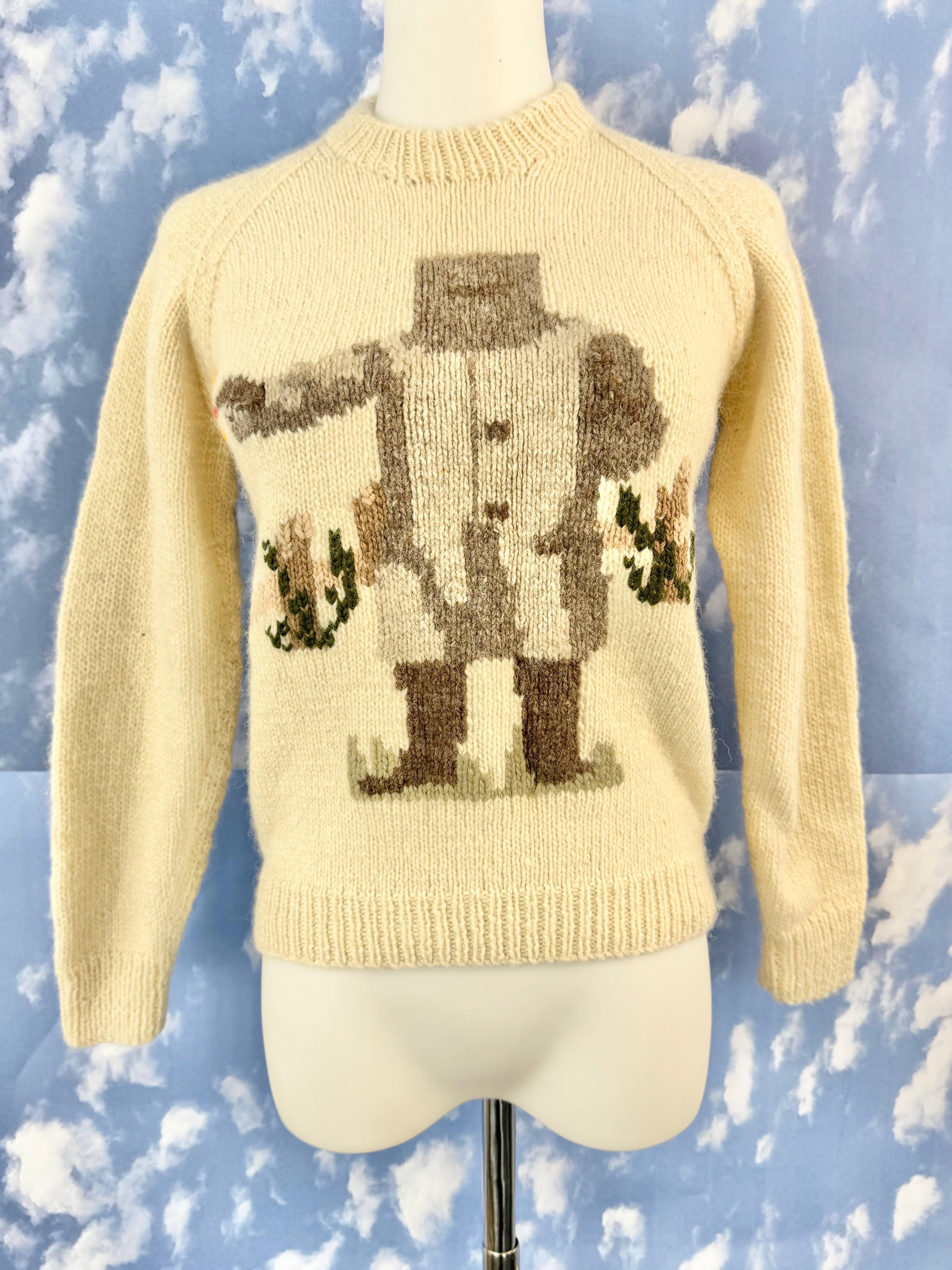 Hand-Knitted Ned Kelly Jumper - XS/Kids