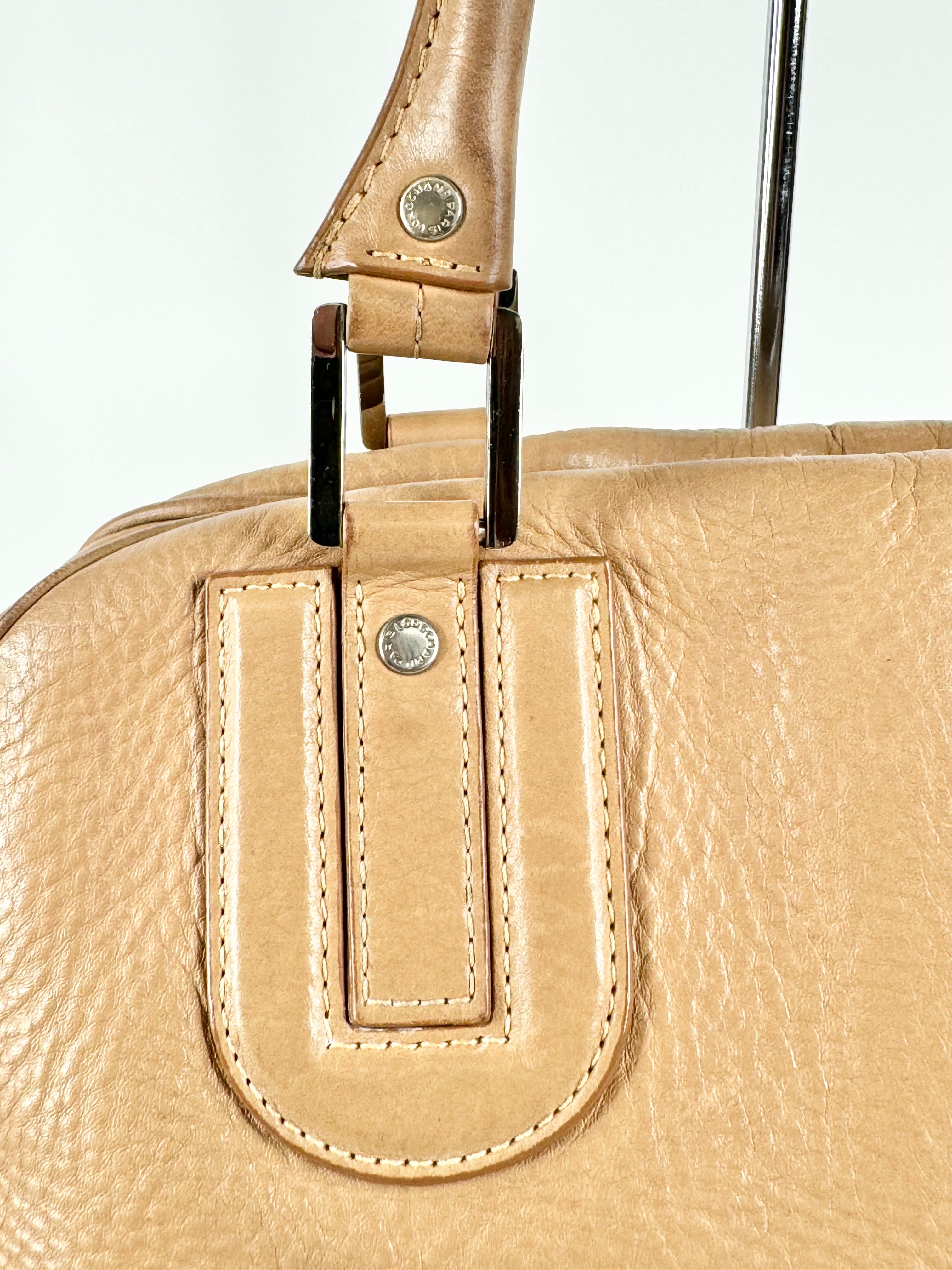 Longchamp Biscuit Leather Baguette