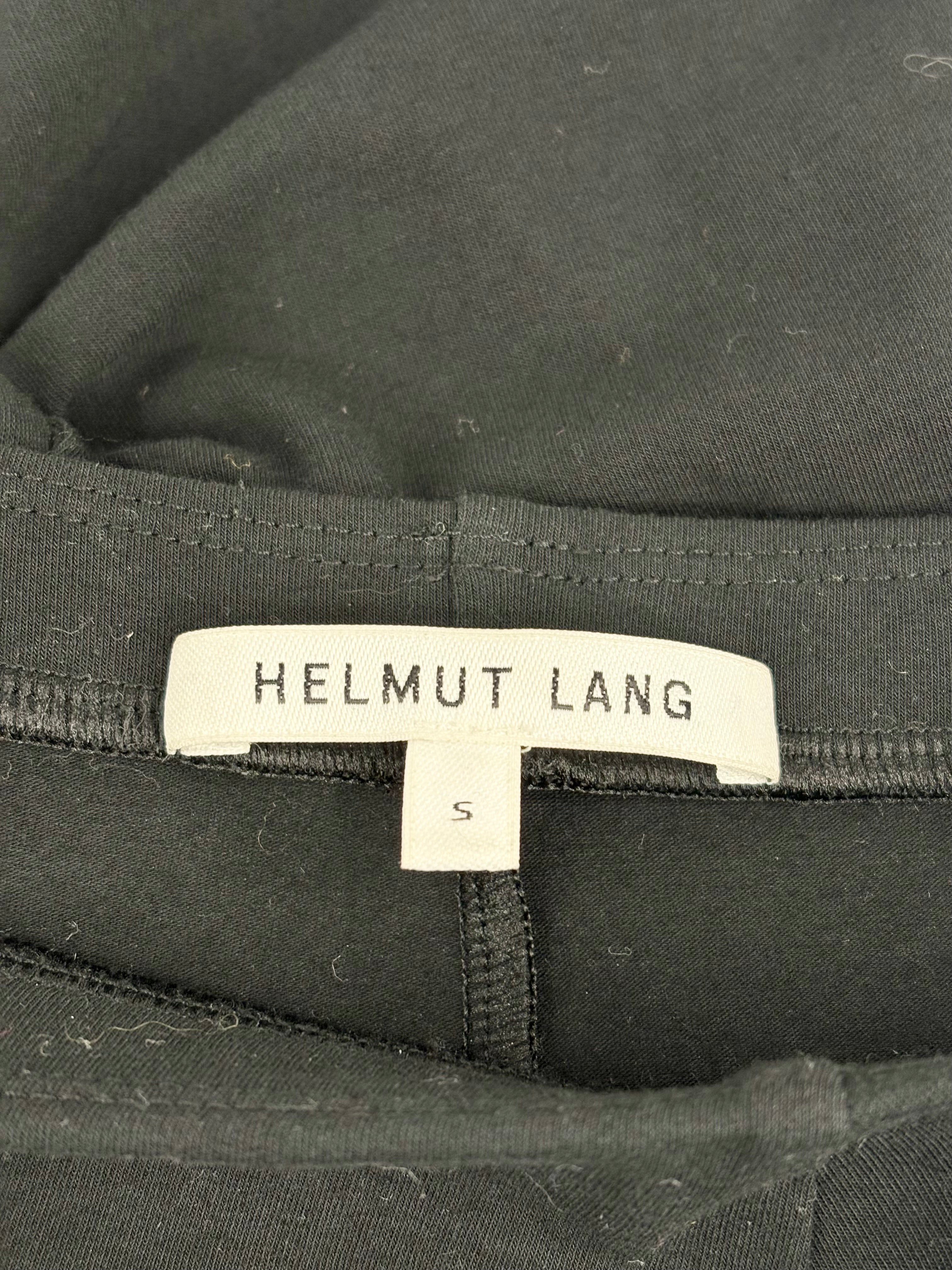 Helmut Lang Stretchy Black Knot-Detail Midi Skirt - AU8