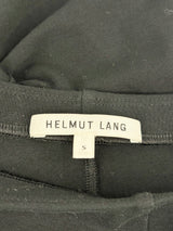 Helmut Lang Stretchy Black Knot-Detail Midi Skirt - AU8