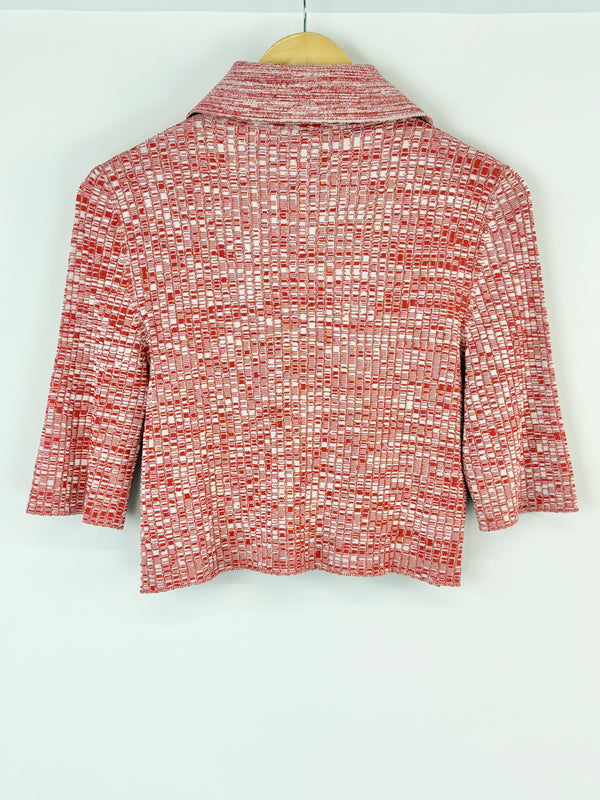Scanlan Theodore Red & White Pleated Rib Shirt - AU10