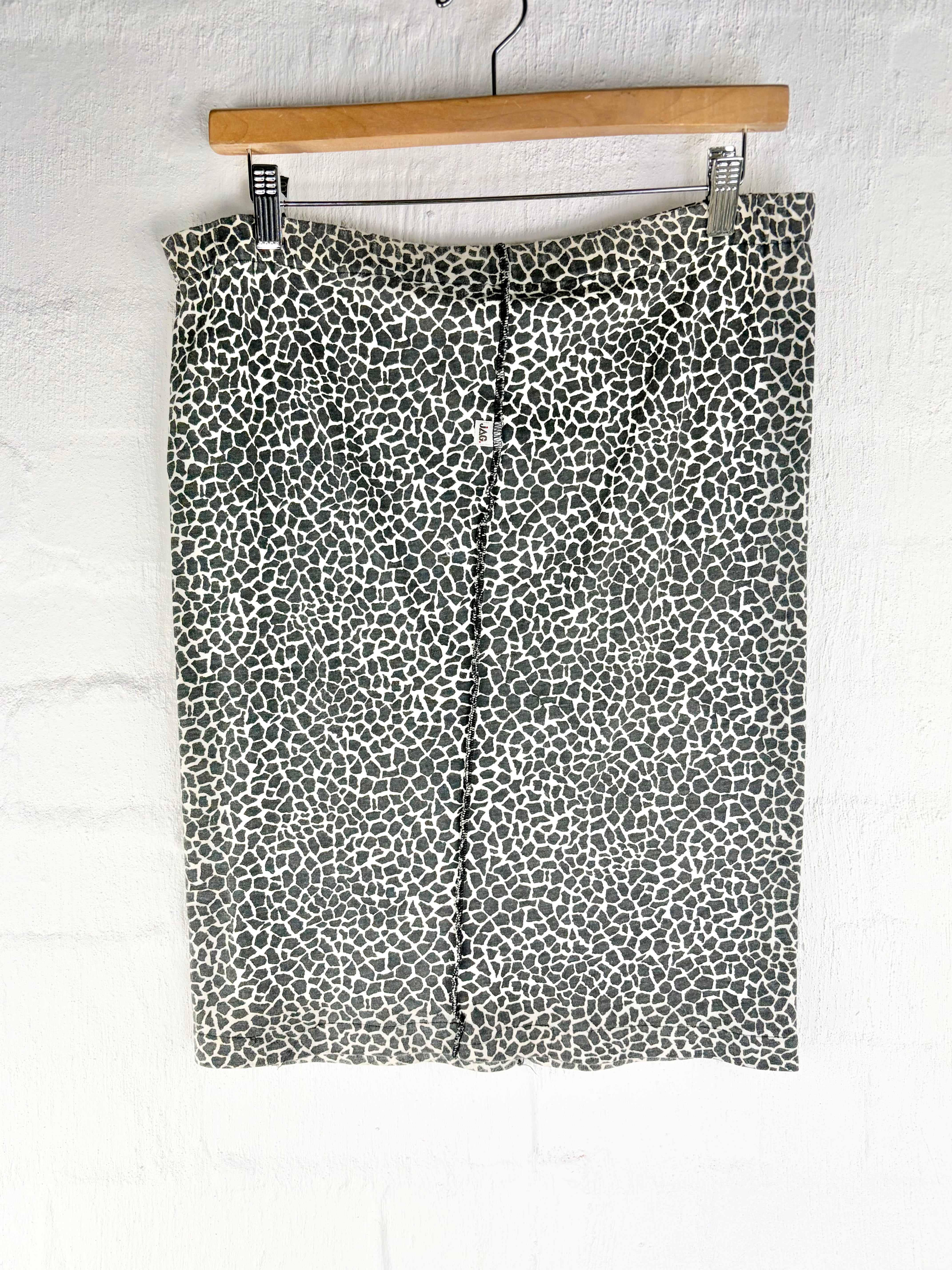 Vintage Jag Animal Print Top and Skirt - AU10