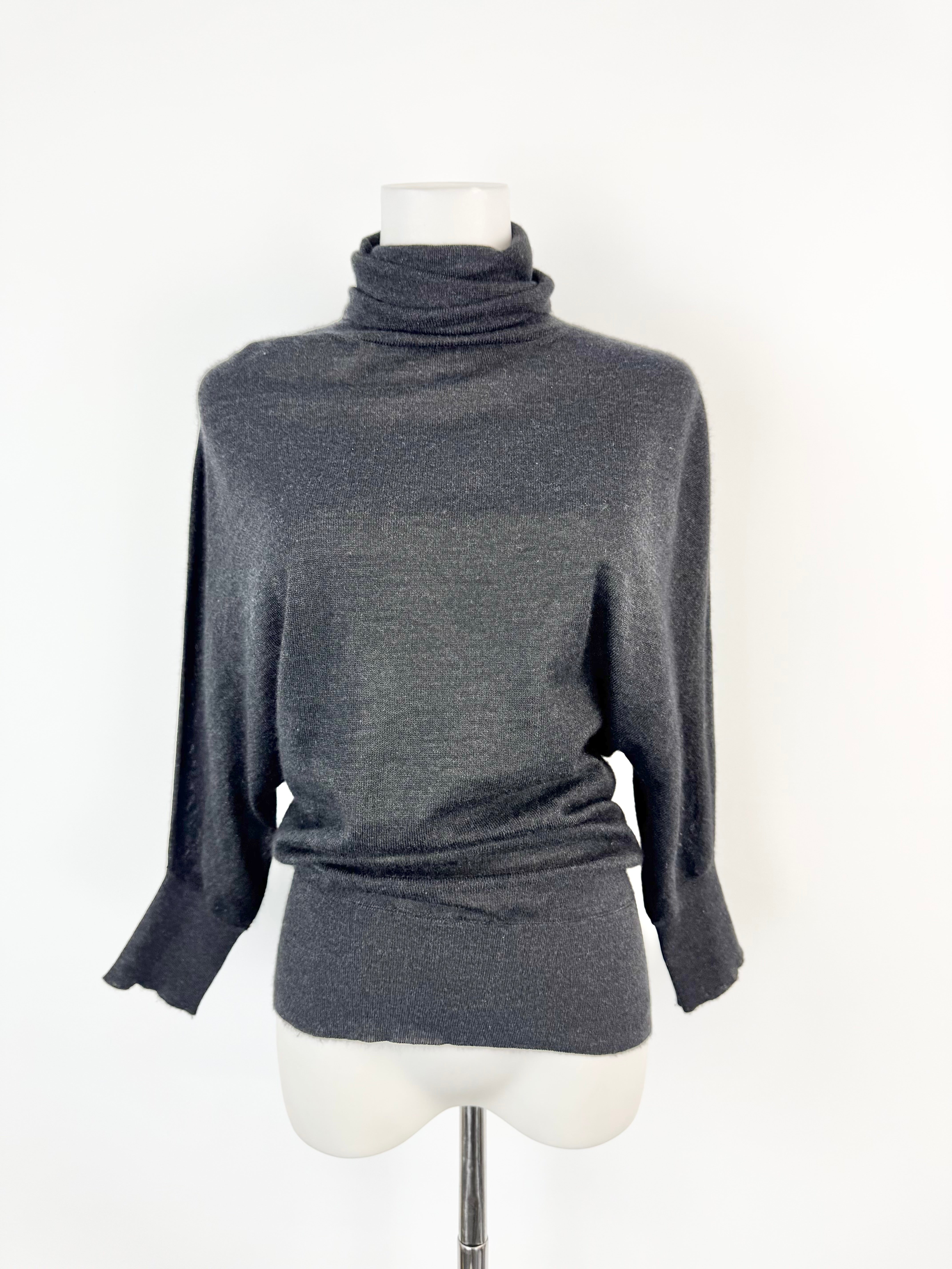 Prada Black Semi Sheer Turtleneck - AU10