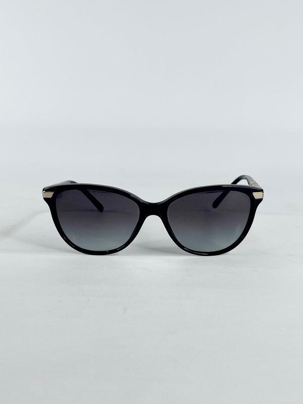 Burberry Squared Check Block Black Gradient Sunglasses