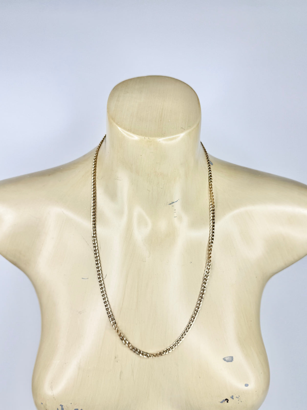 9ct Gold Flat Curb Chain Necklace