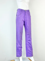 Paloma Wool Iris Purple Mid-Rise Straight Leg Jeans - 36