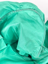 80s Vintage Geoff Bade Satin Emerald Green Twinset - AU10/12