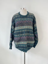 Vintage Ansett Multicolour 3D Knit Sweater - AU18/20