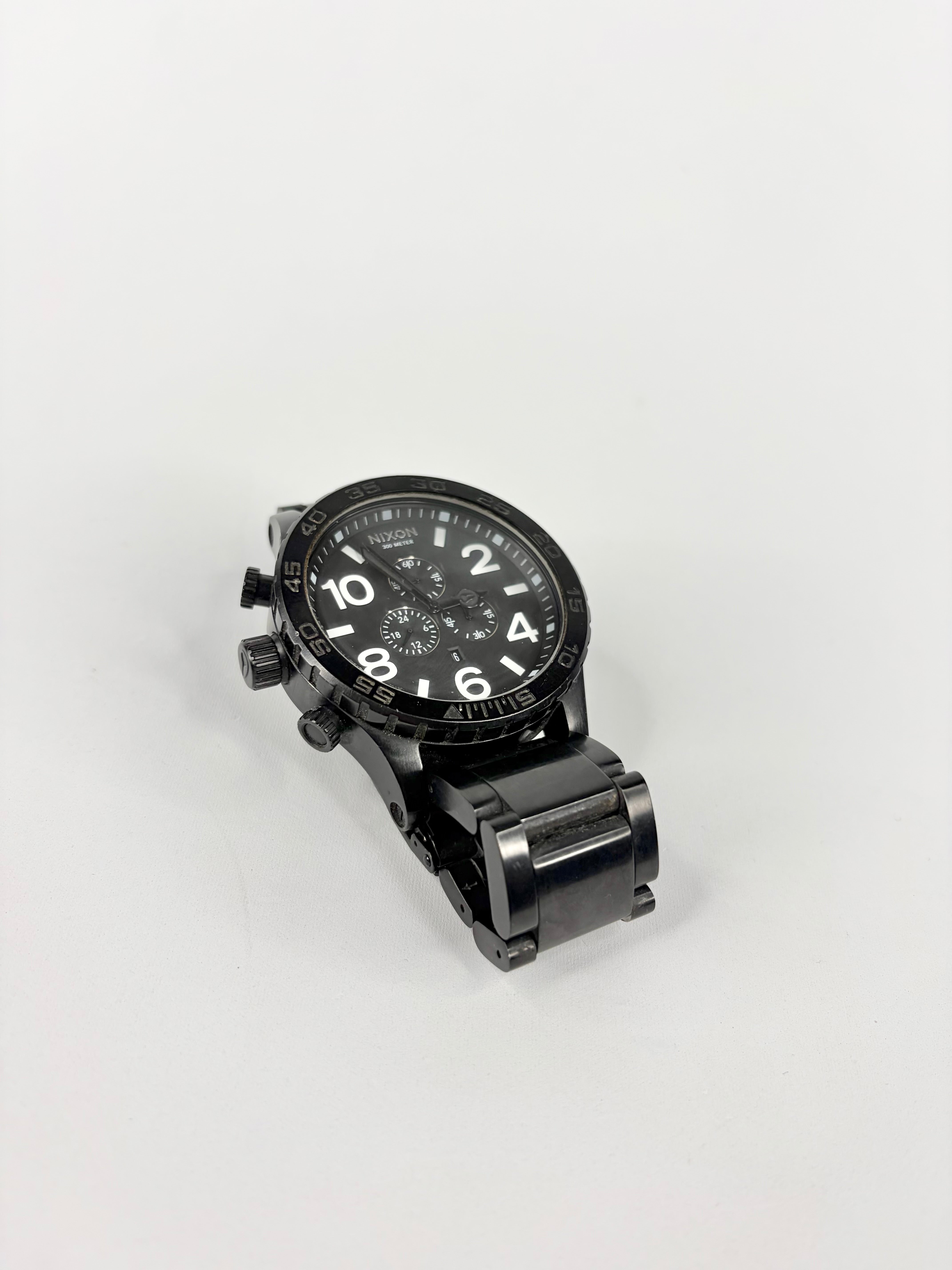 Nixon 51-30 Large Black Chrono Watch