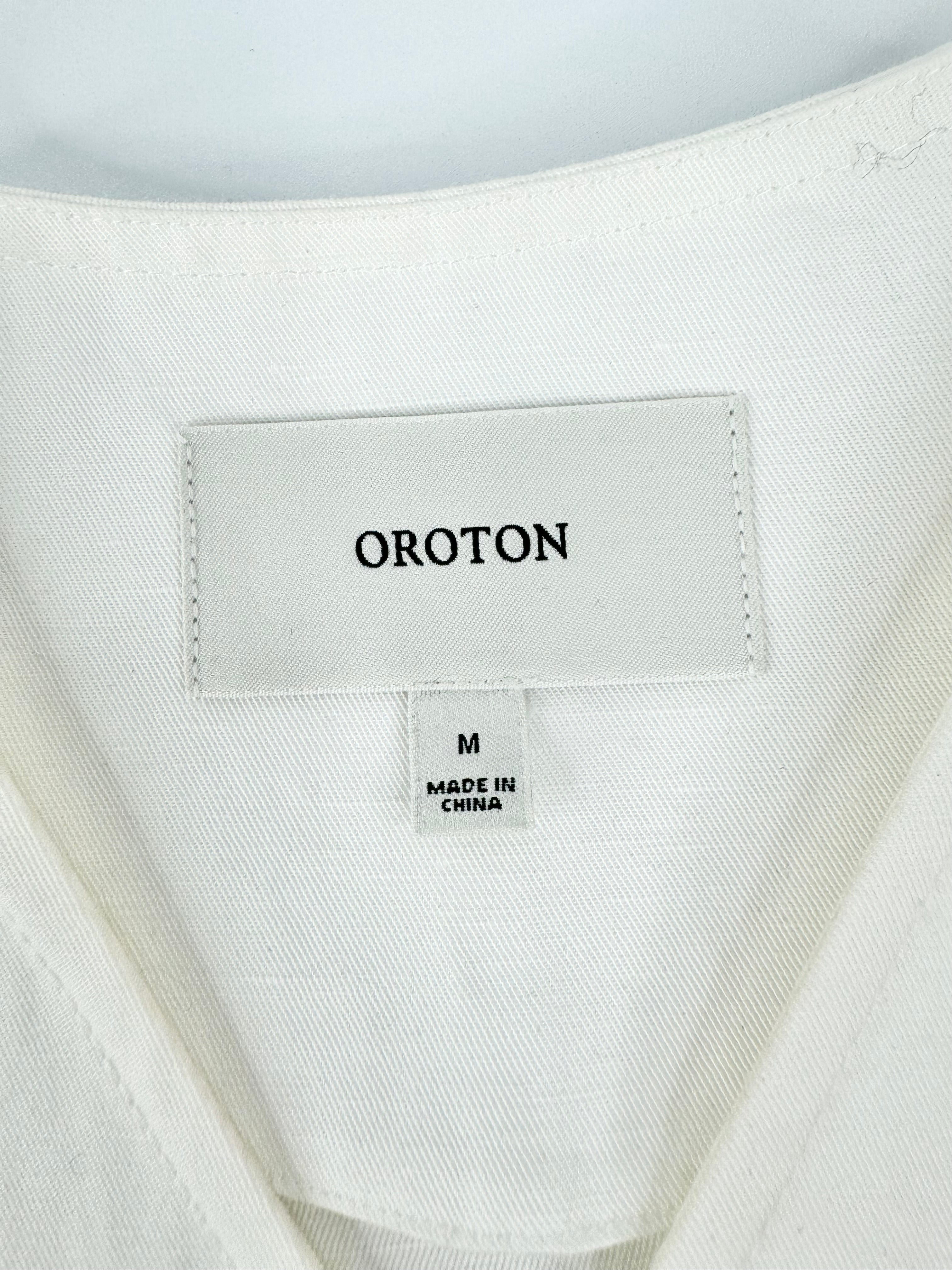 Oroton White Cropped Jacket - AU10