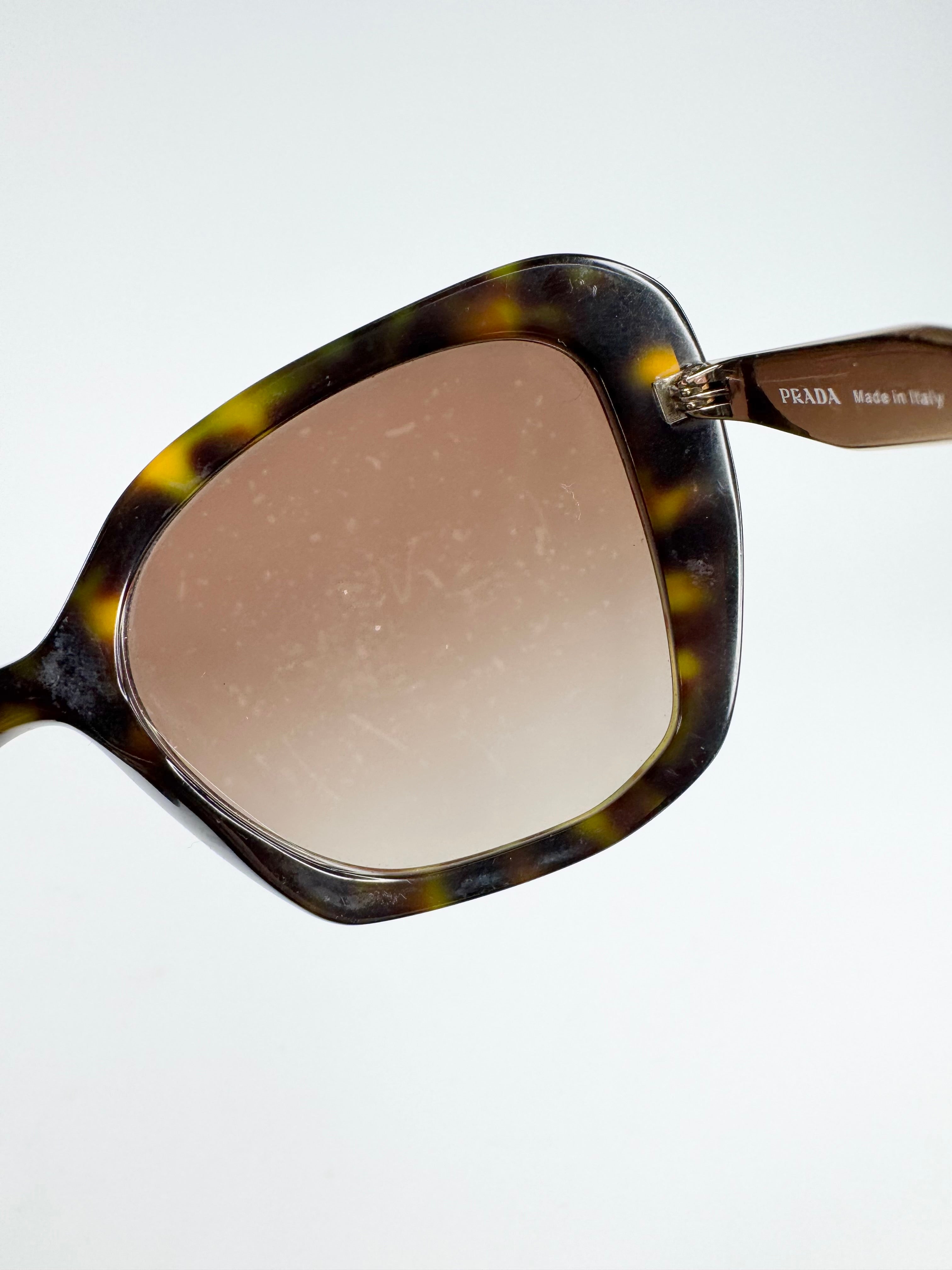 Prada Tortoiseshell Square Sunglasses