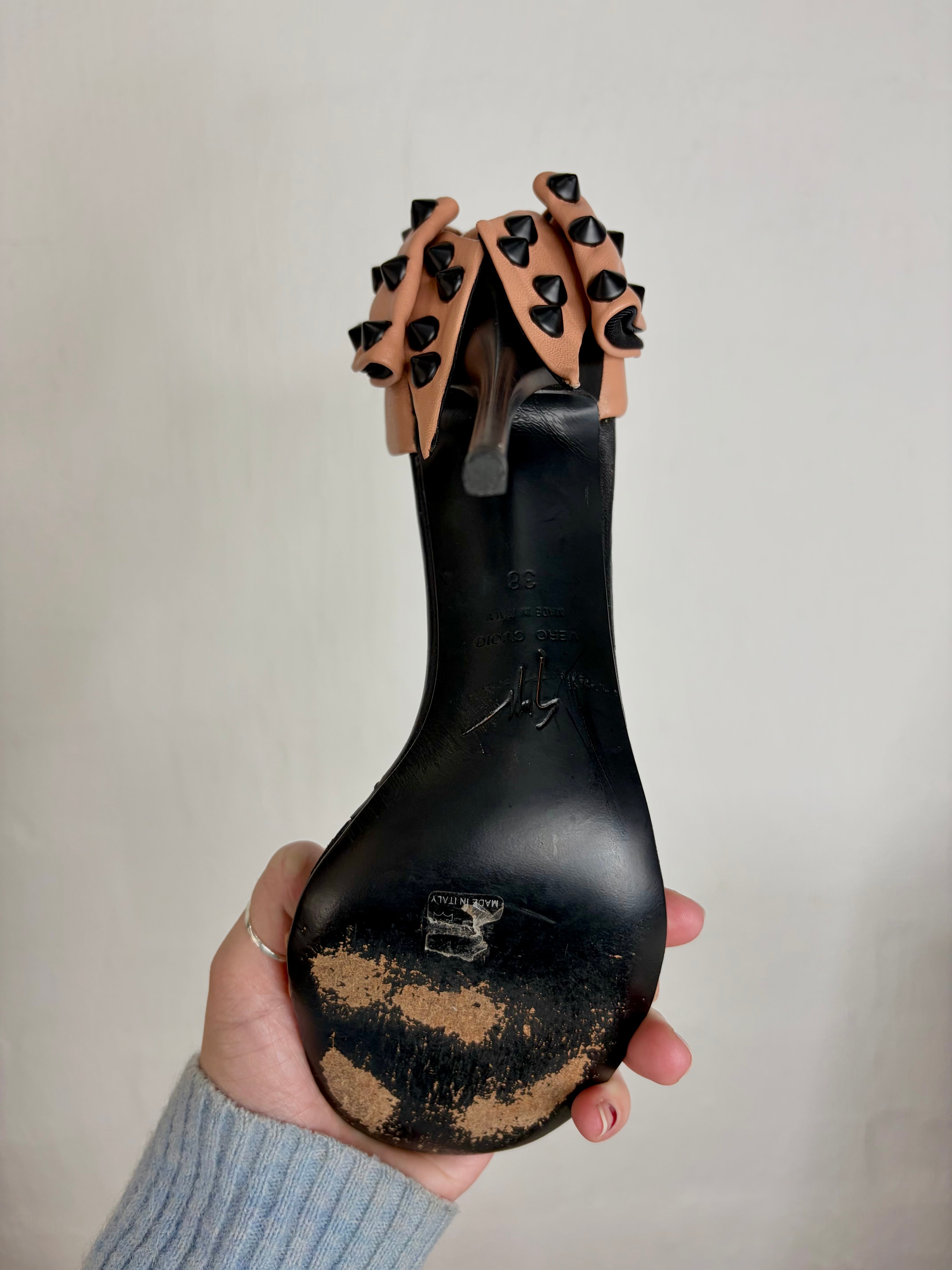 Giuseppe Zanotti Fawn Studded Stilettos - EU38
