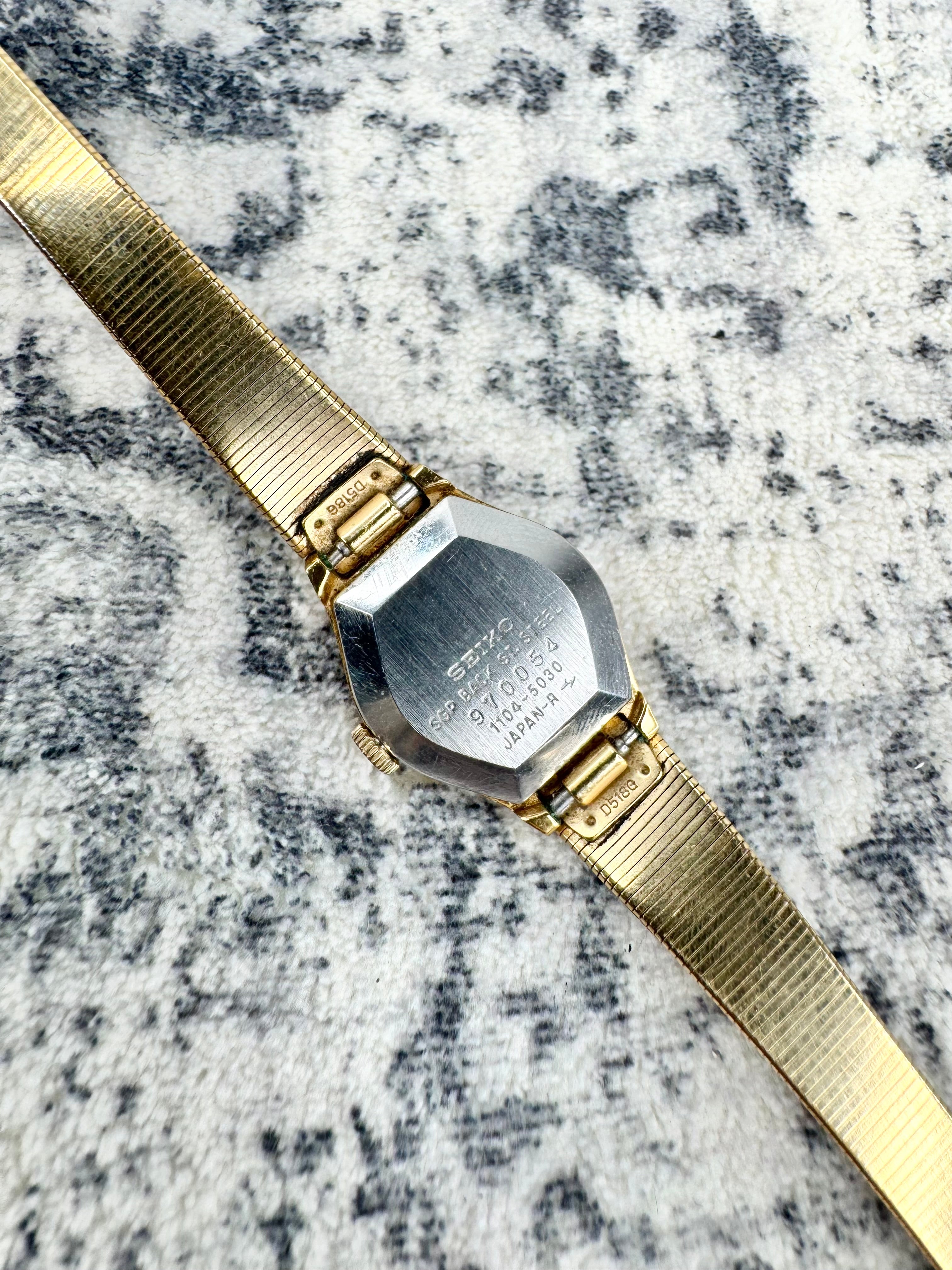 Vintage 70s Seiko Gold Toned Cocktail Watch