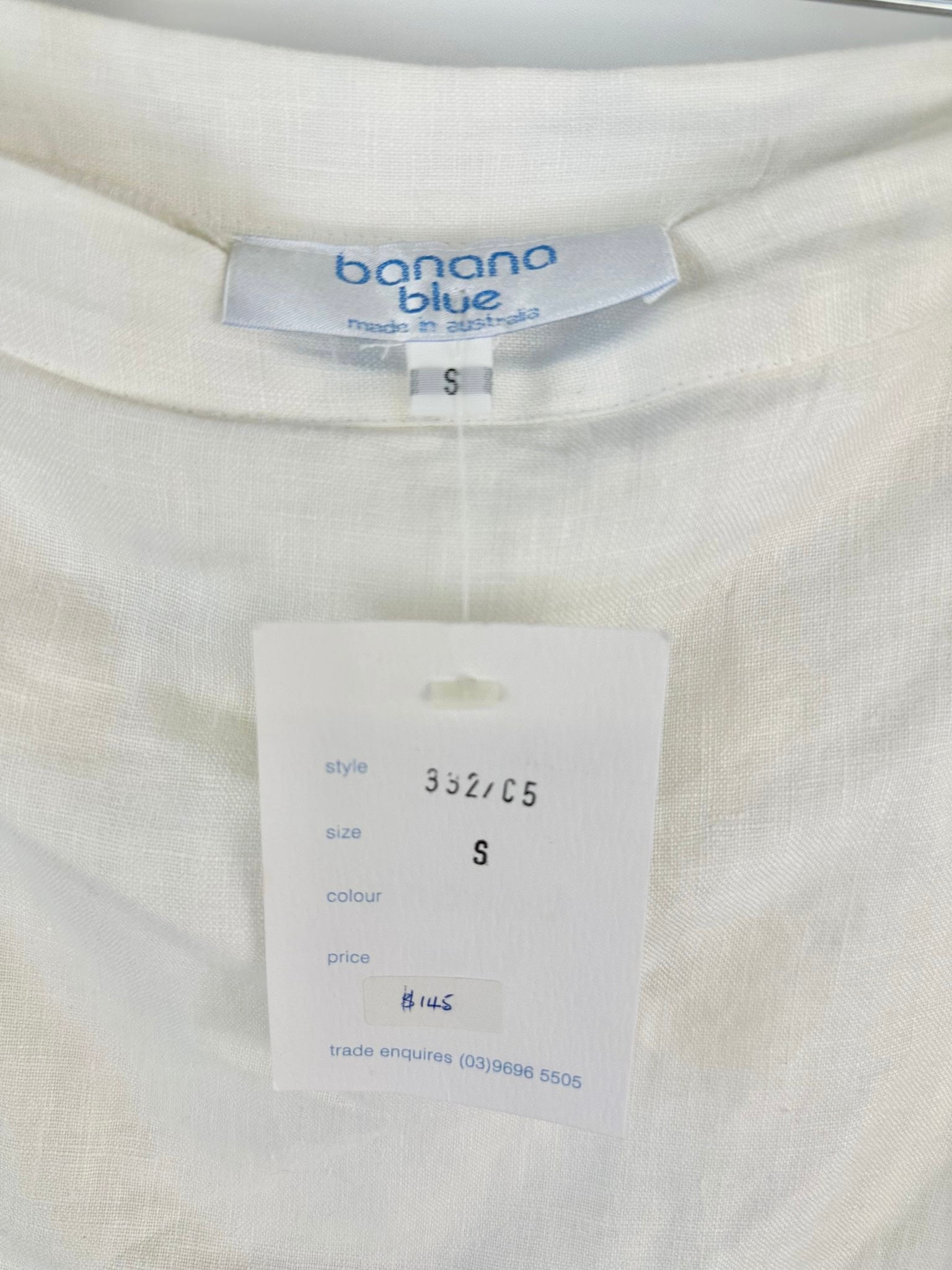 MFW Banana Blue White Slacks NWT - AU8