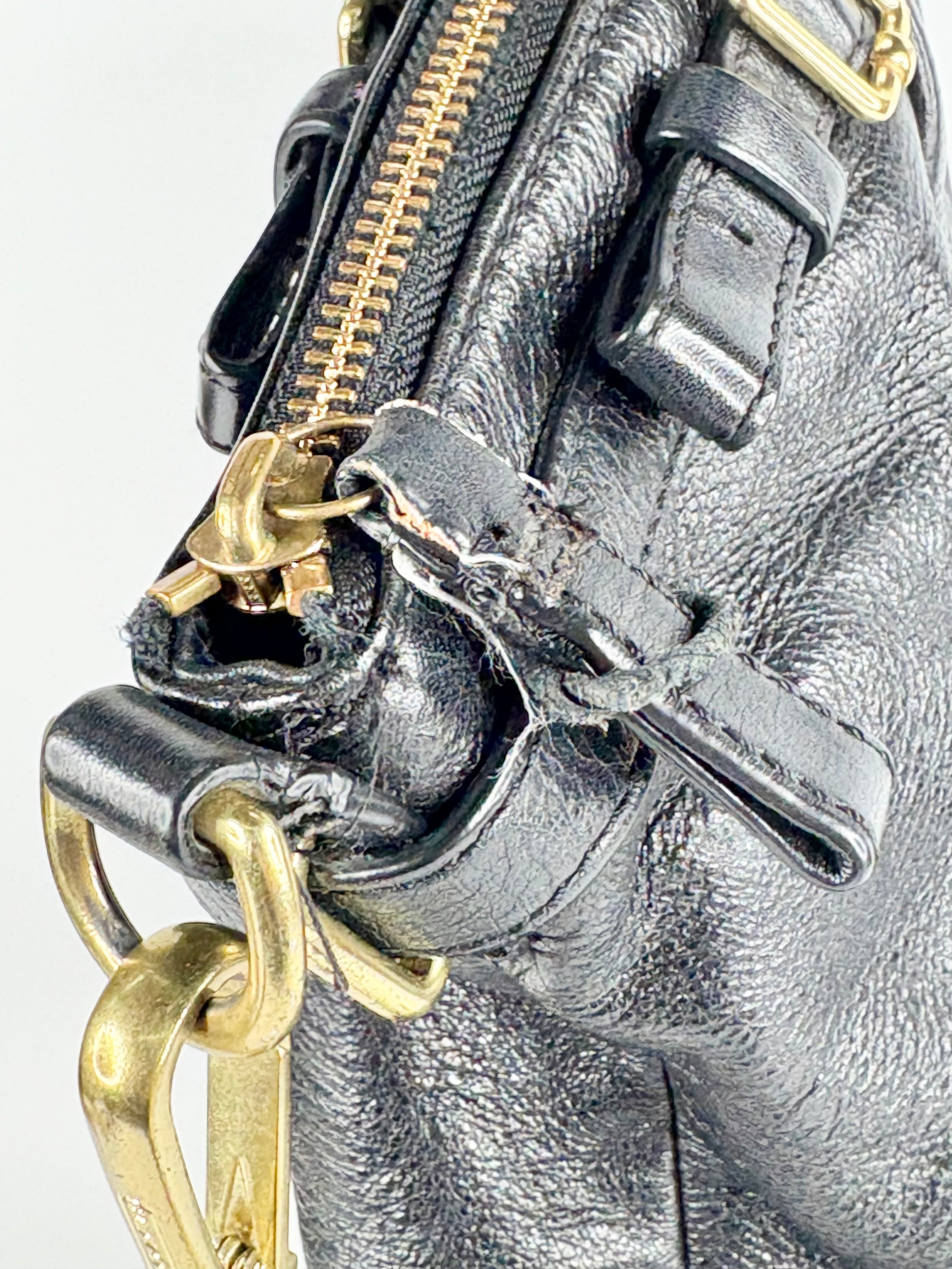 Coach Black Leather Bucket-Style Handbag