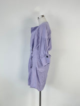 Pfeiffer Lavender Linen 'Seeka' Twist Dress - AU8