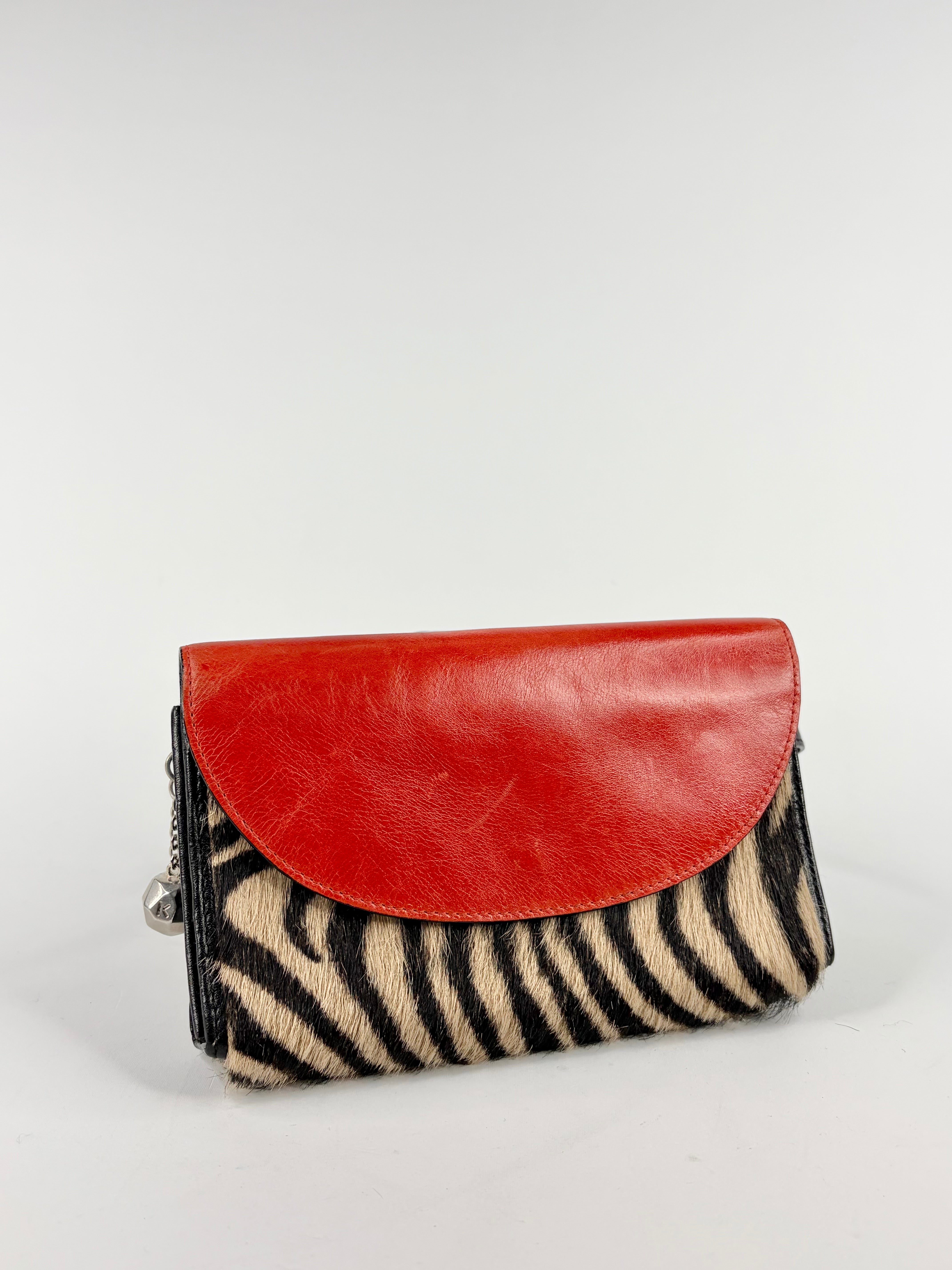 Kenzo Zebra Pony Hair Purse