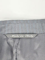 Canali for Saks Fifth Avenue Charcoal Striped Wool 2pc Suit - 52R