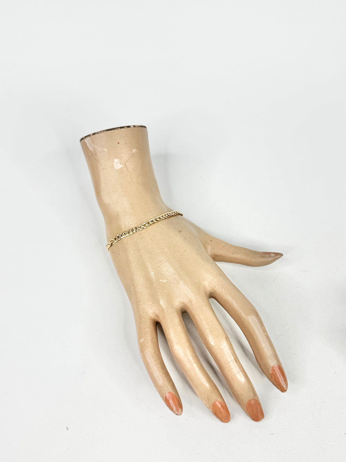 9ct Gold Flat Curb Chain Bracelet