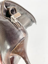 Bally Deep Brown Stiletto Knee High Boots - EU39.5