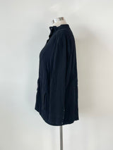 LifewithBird Black Crepe Button Up Top - AU12