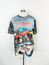 Grey Flying Saucers T-Shirt - M