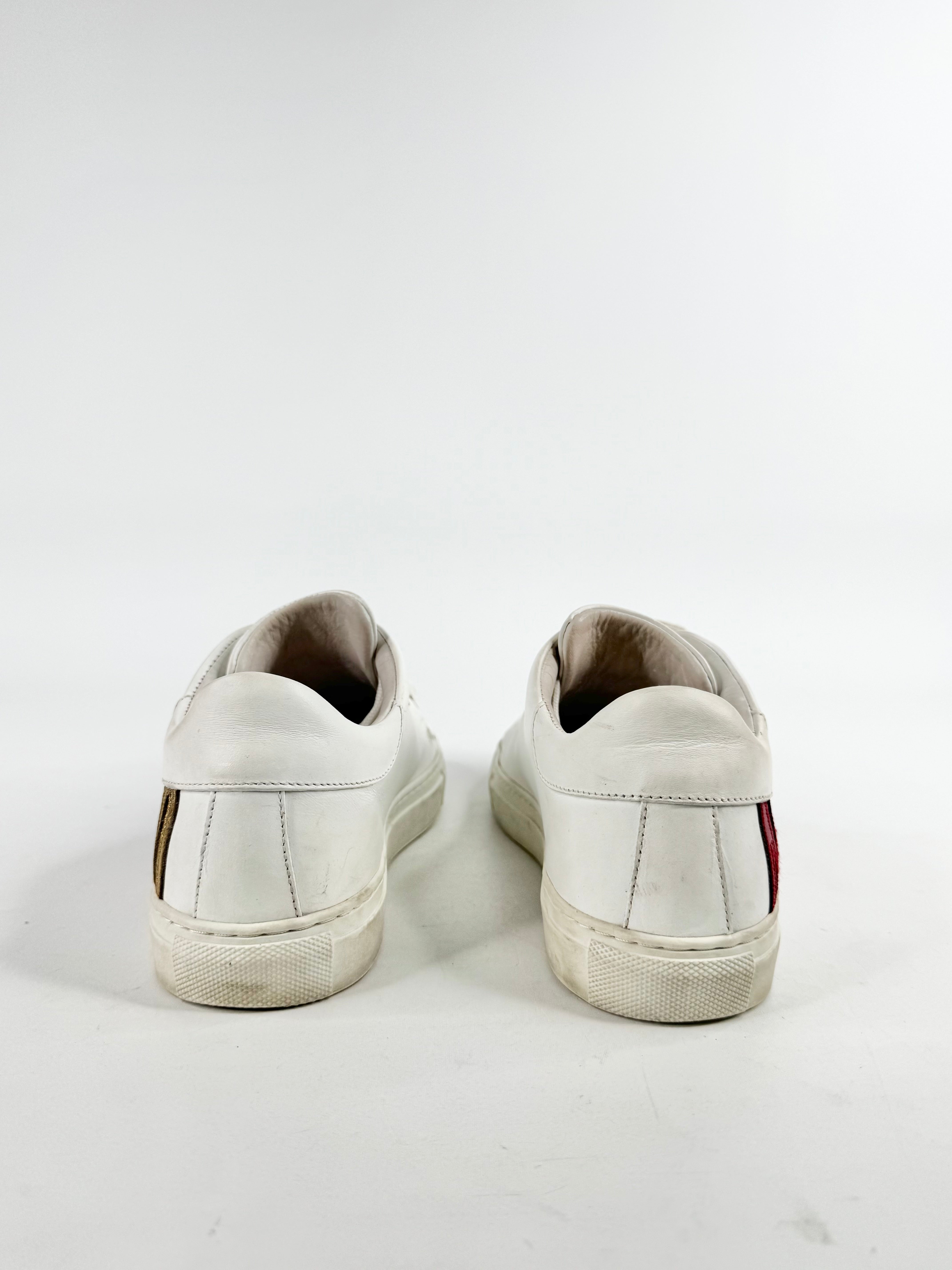 Moschino White Rainbow Logo Sneakers - EU36