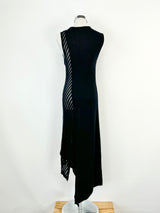 Condotti Black Cotton Asymmetrical Dress - AU8