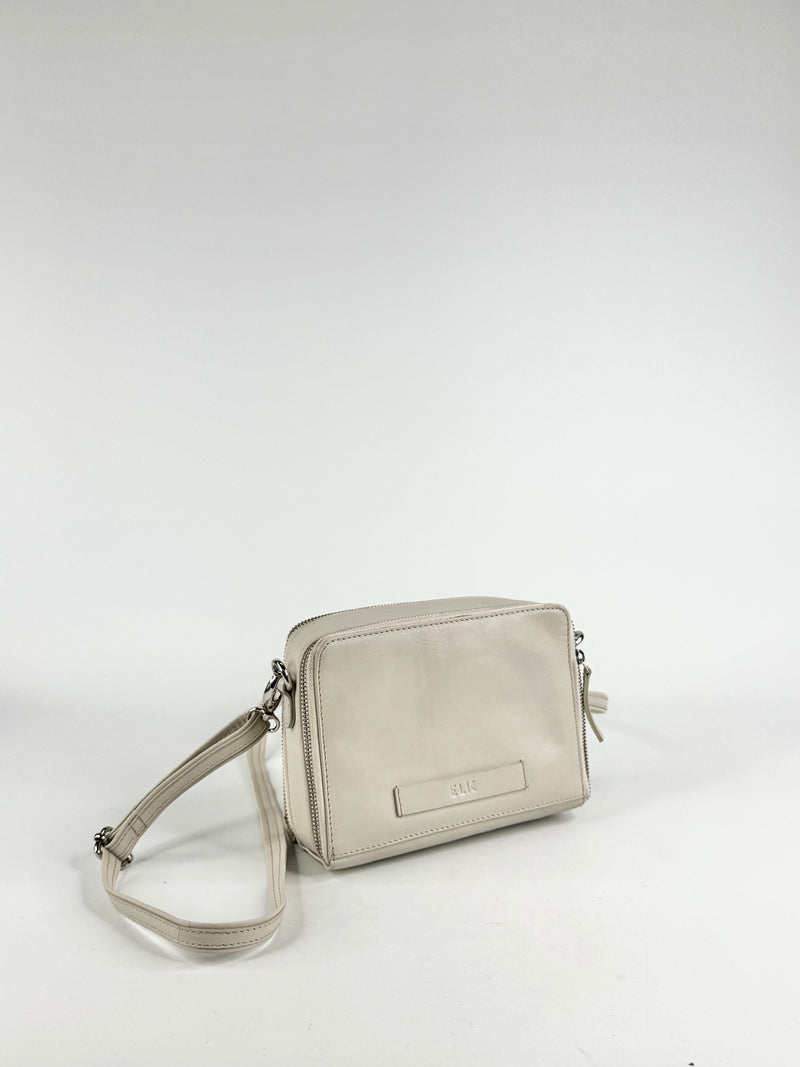 Elk 'Bedarra' Small Bone Leather Cross Body Bag NWT