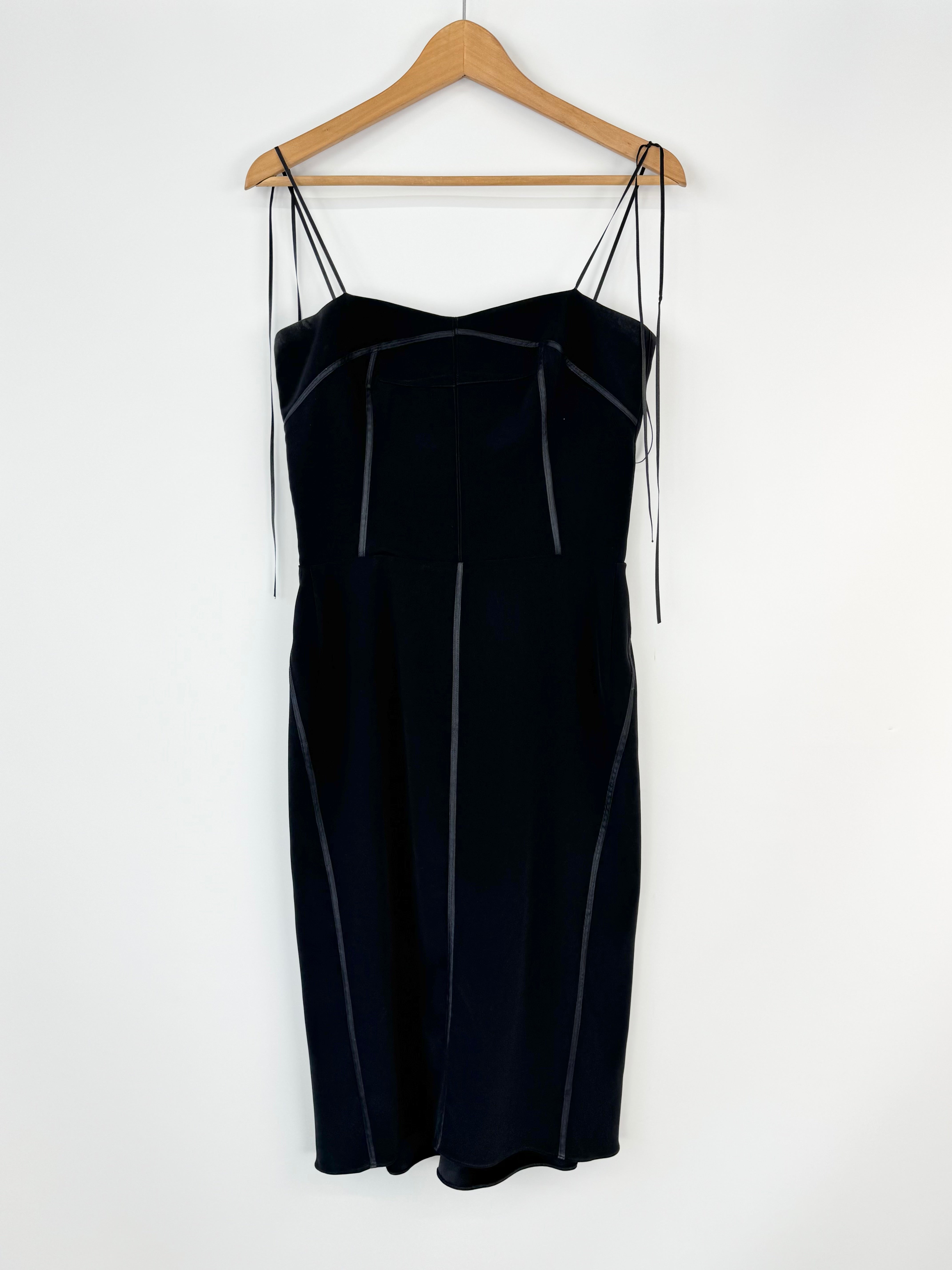 Maticevski Black Sculptural Midi Dress - AU10