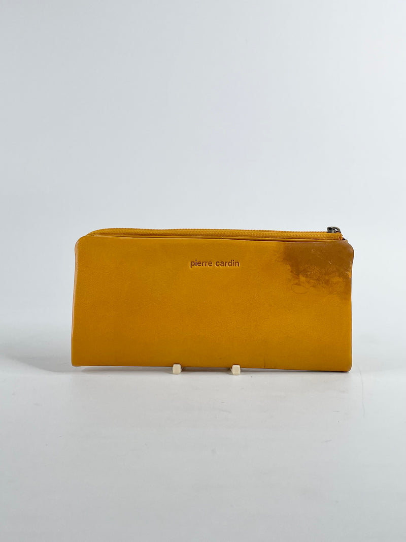 Pierre Cardin Mustard Yellow Leather Wallet