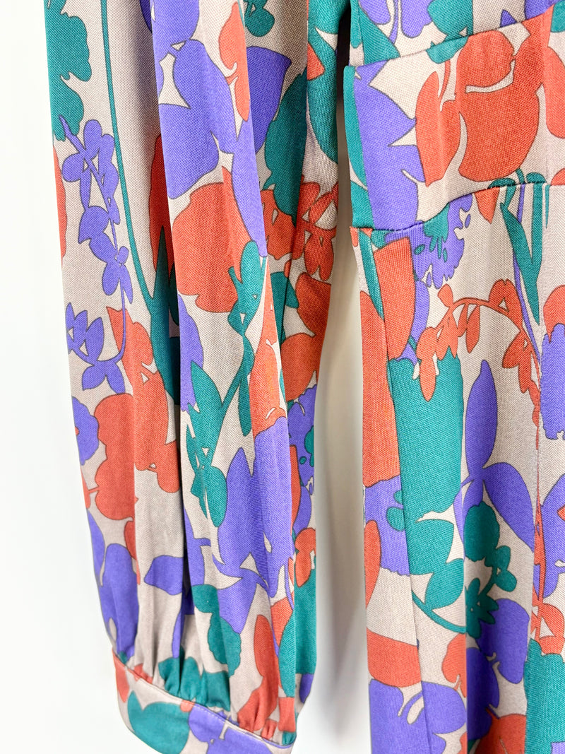 Missoni Multicolour Viscose Long Sleeve Dress - AU12/14