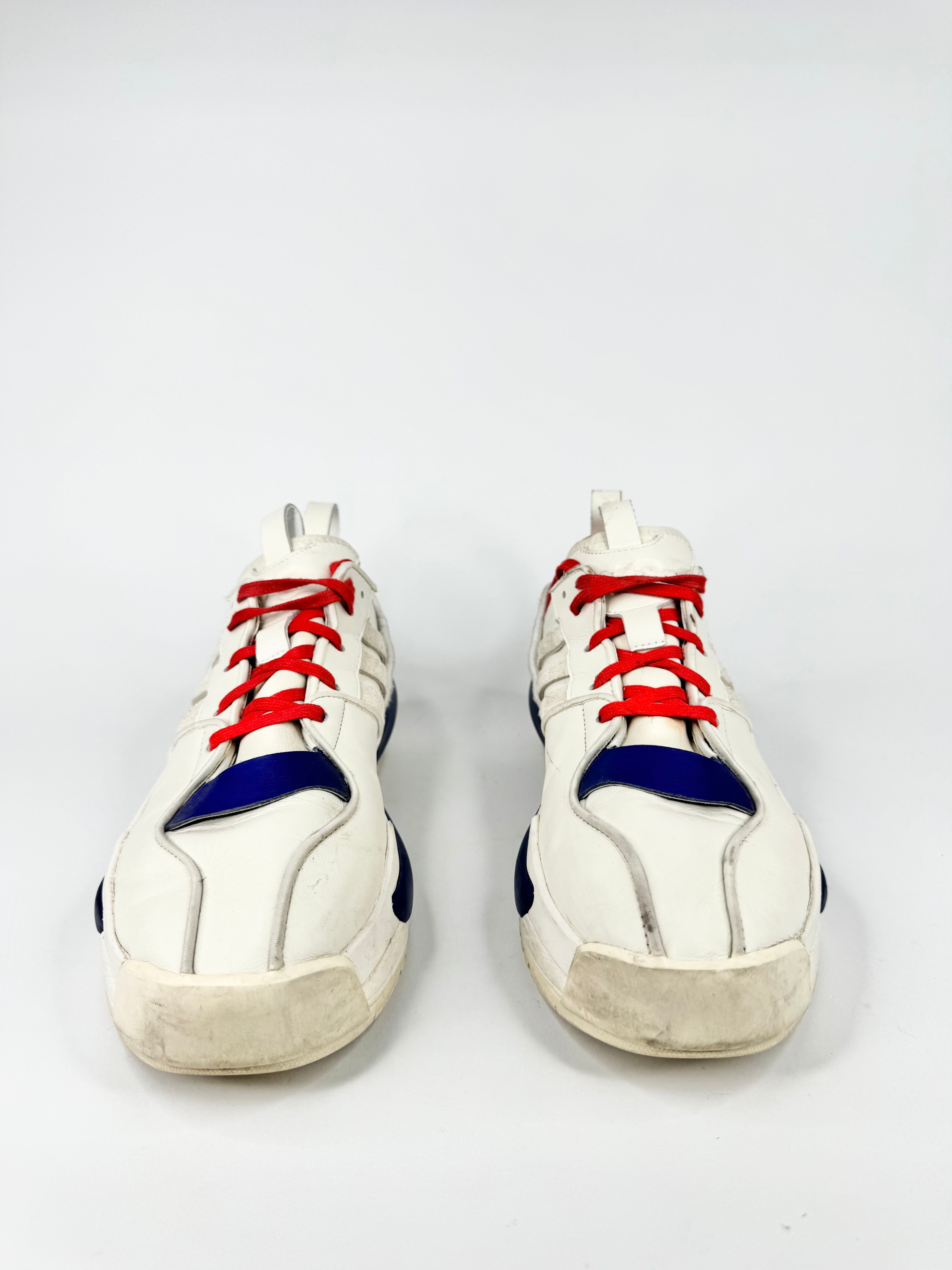 Y-3 'Rivalry' Off-White, Unity Ink & Lush Red Colourway Sneakers - EU44.5