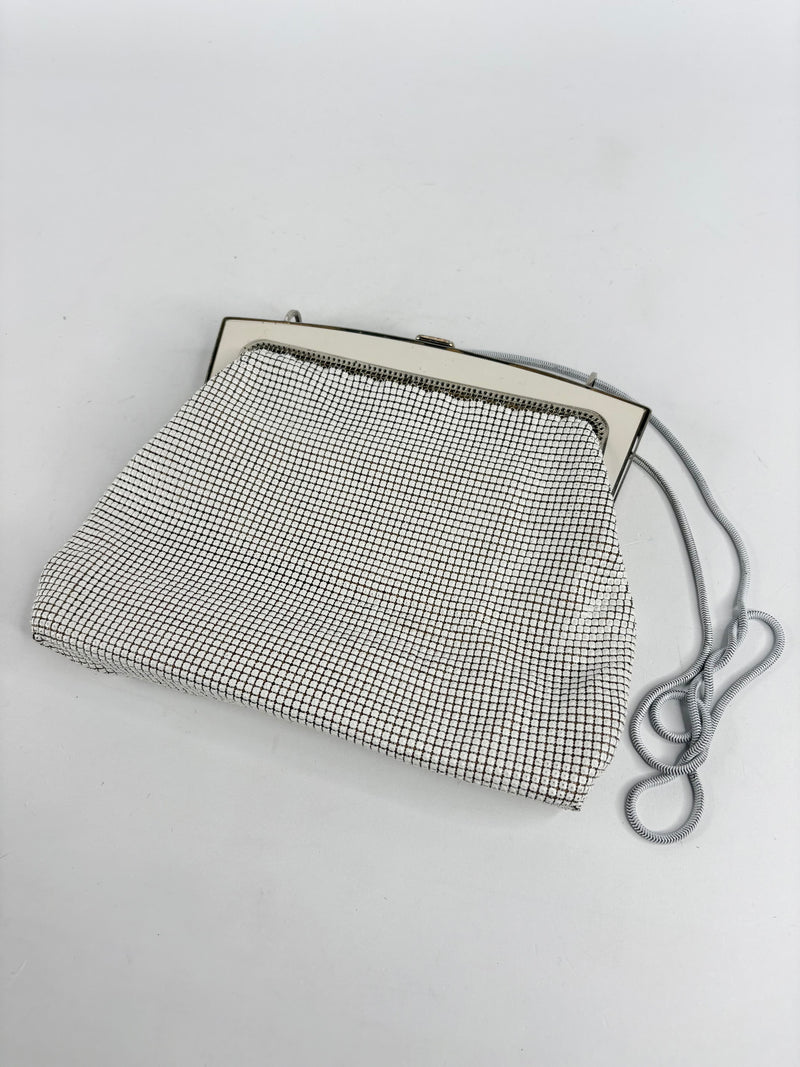 Vintage Glomesh Pearl-White Evening Bag