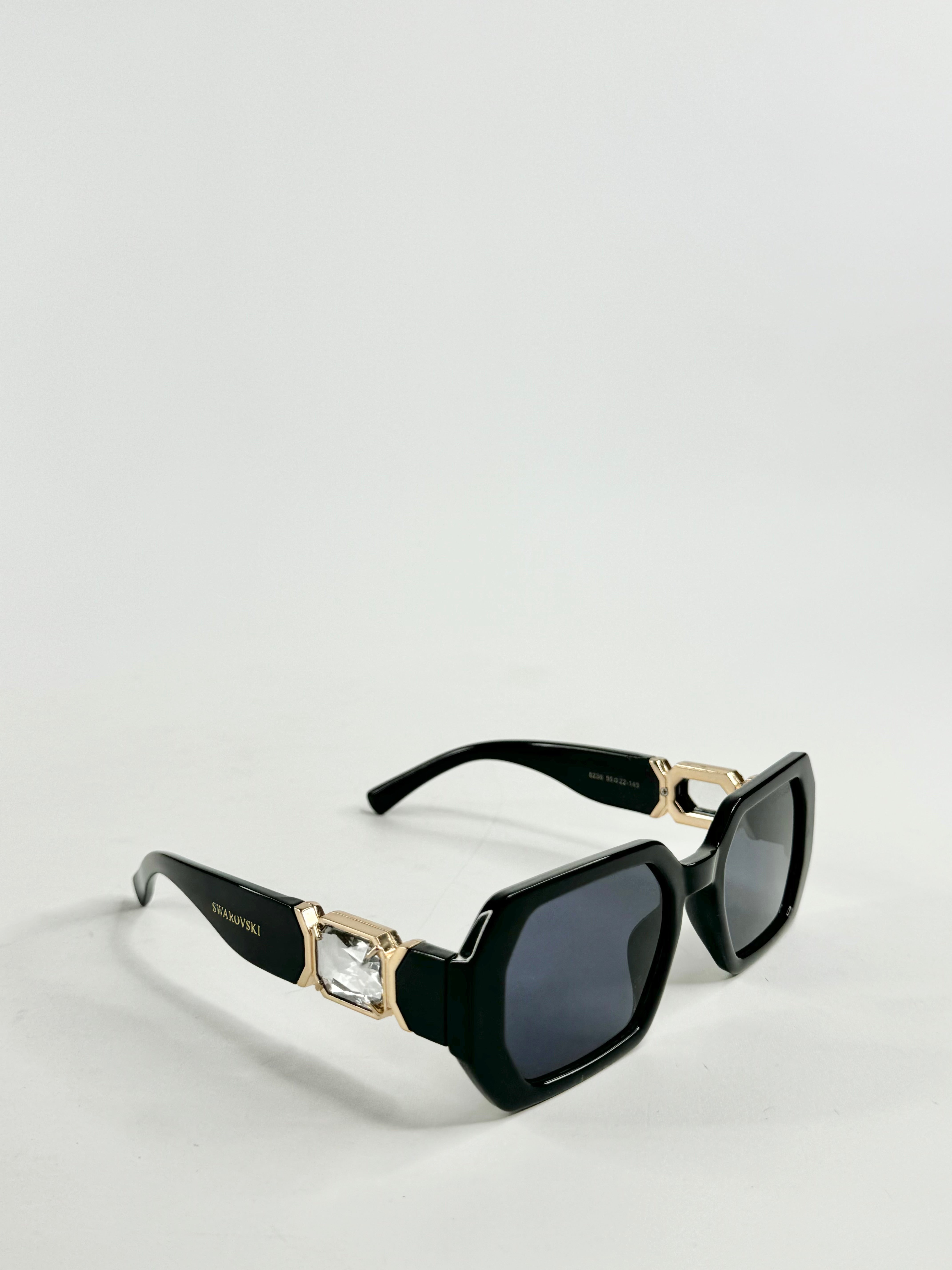 Swarovski Black Square Sunglasses