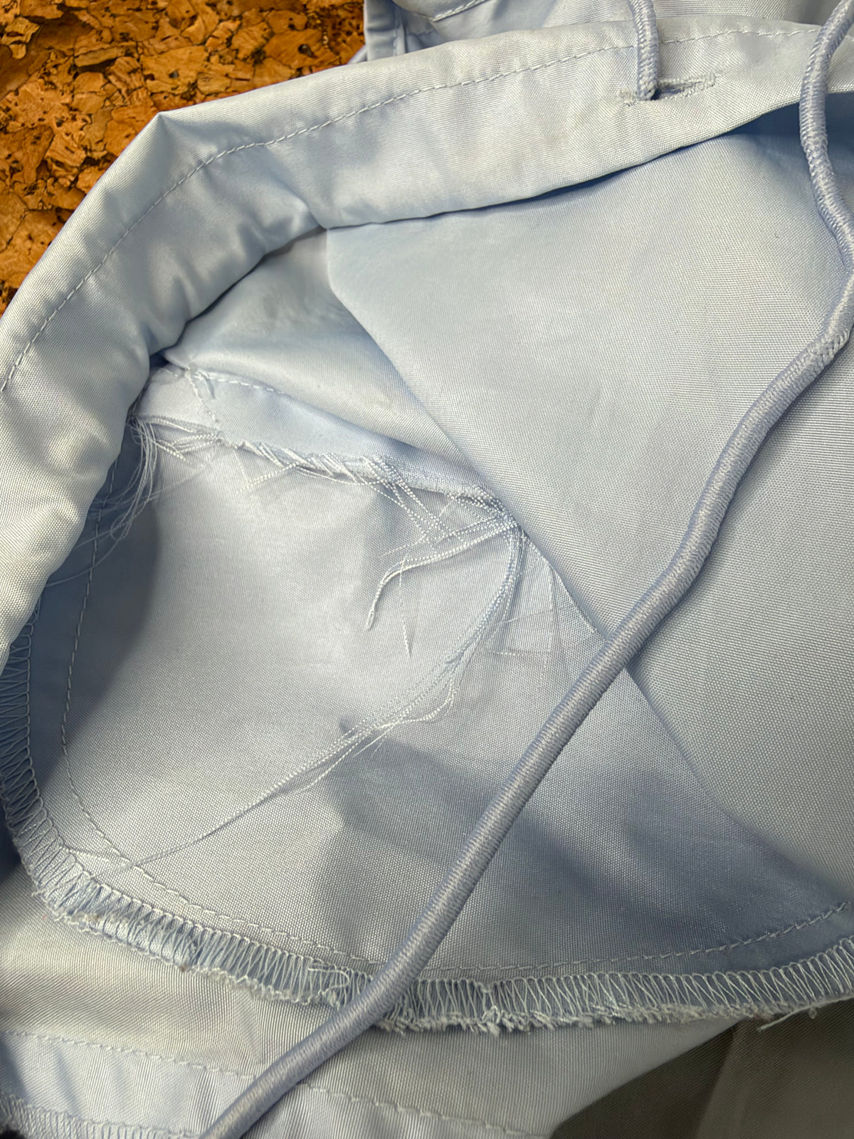 Christopher Ari Pale Blue Drawstring Tank - AU14