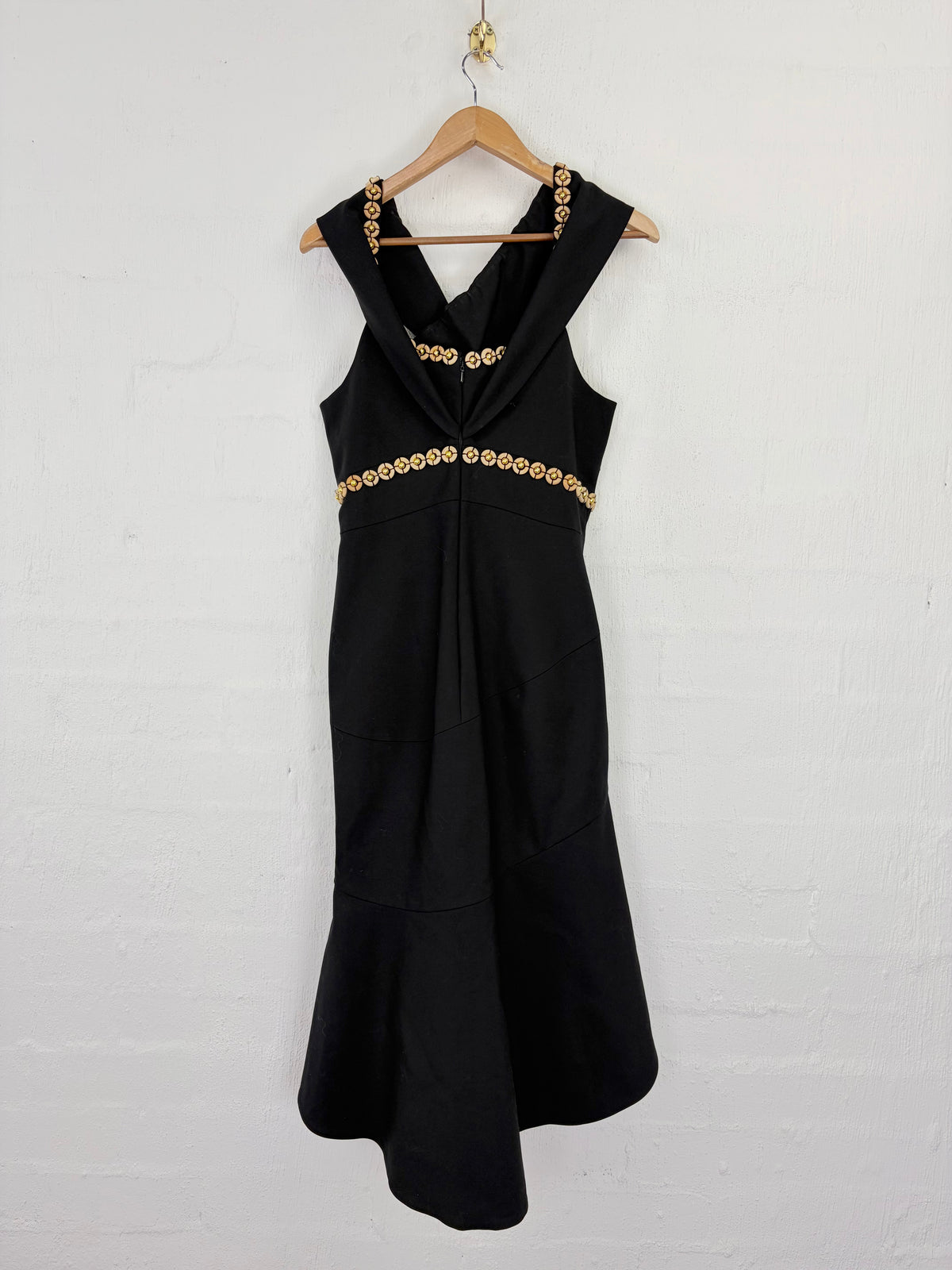 Sass & Bide Black Bead Embellished 'Enlightenment' Flared Dress - AU14