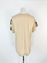 Dries van Noten Biege Spliced T-Shirt - AU6/8