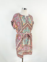 Kachel Multicolour Patterned Silk Tunic - AU12