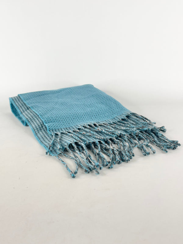 Rodd & Gunn Pure Wool Knitted Blue Scarf