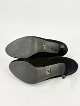 Karen Millen Black Suede Ankle Boots - EU40
