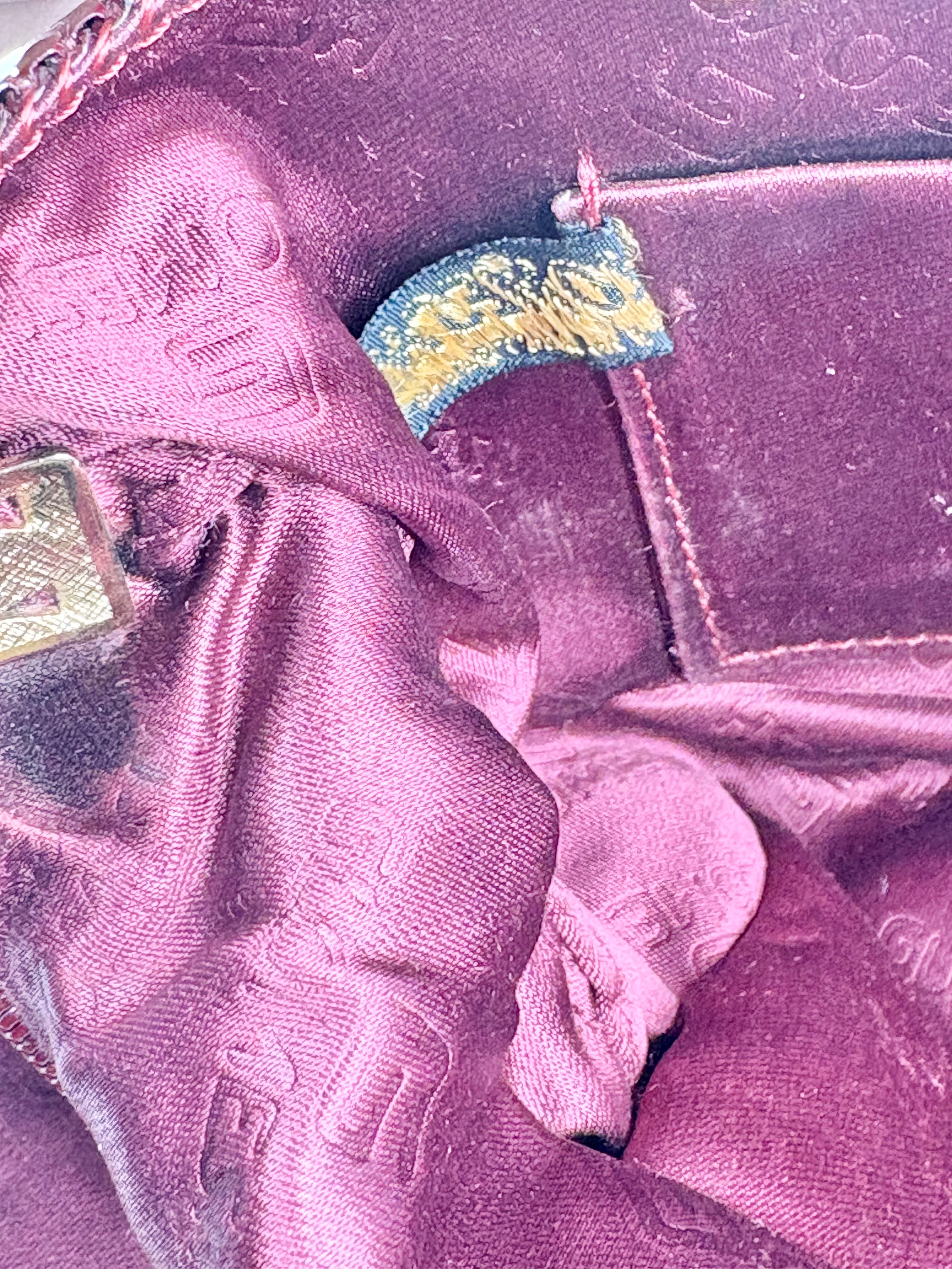 Vintage Glomesh Burgundy Envelope Shoulder Bag