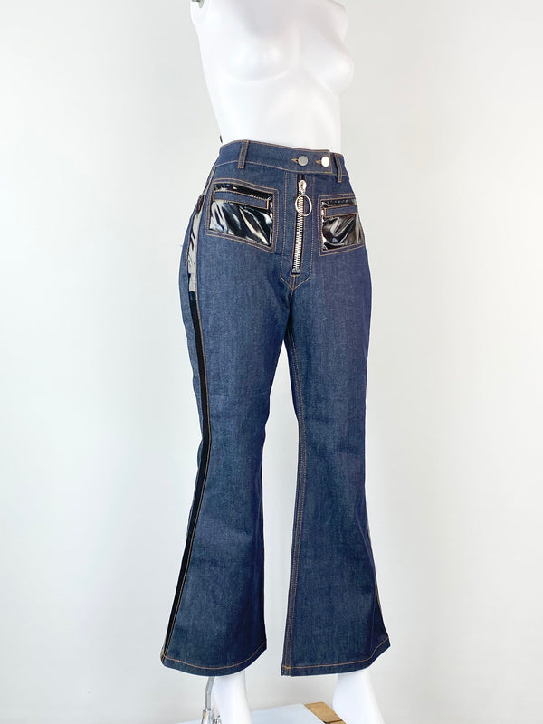 Ellery Pedestrian PVC Pocket Flares NWT - 30