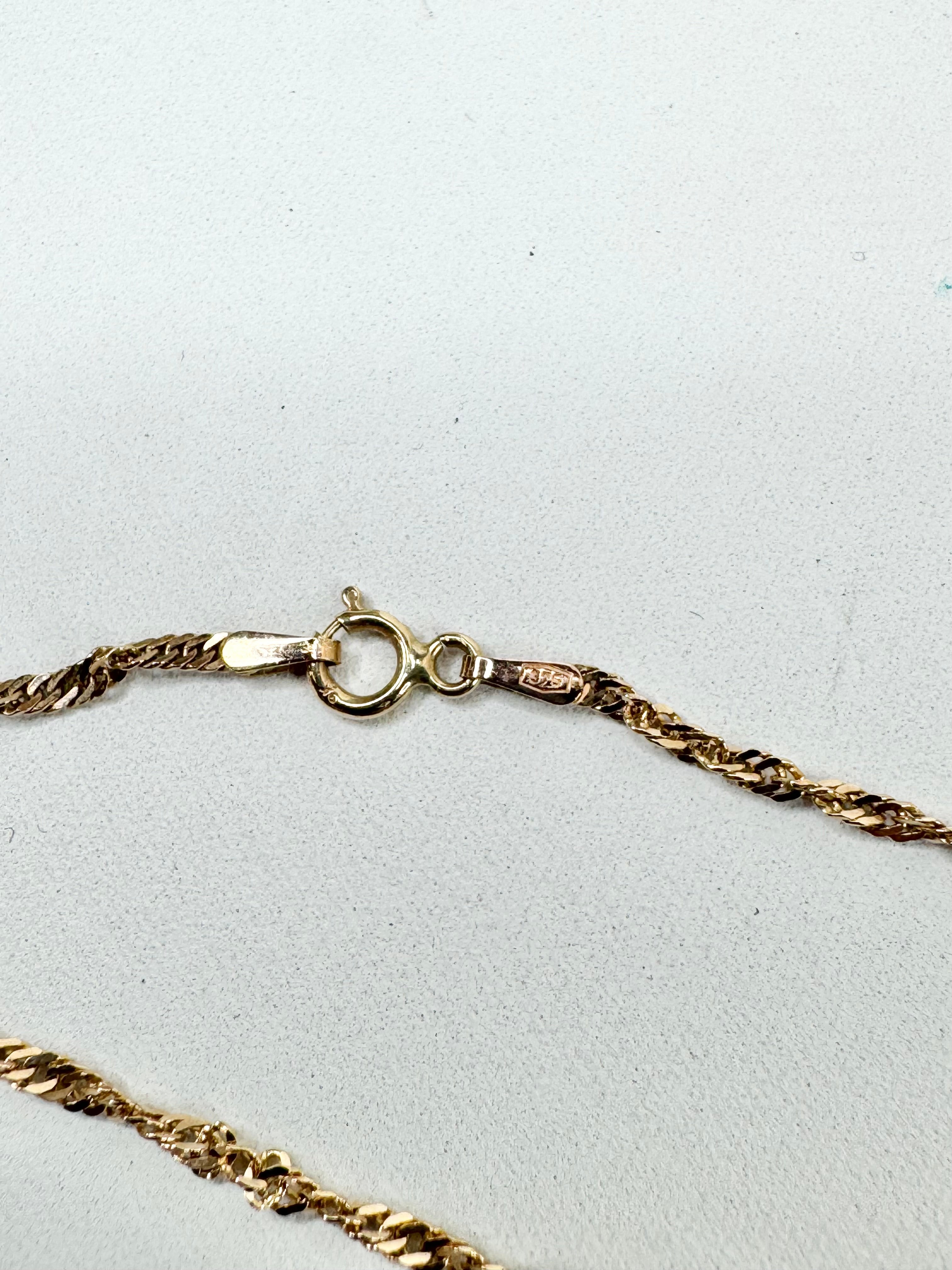 9ct Italian Made Gold Rope Chain Necklace