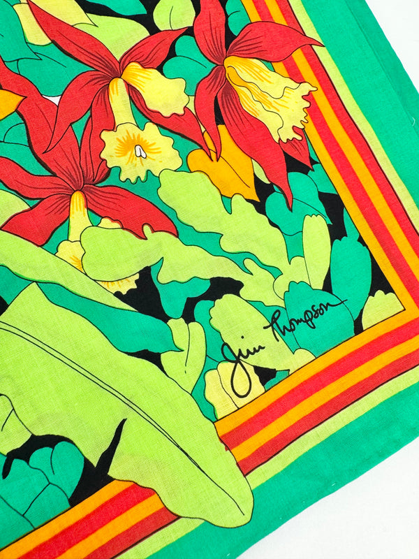 Jim Thompson Cotton Parrot Patterned Handkerchiefs