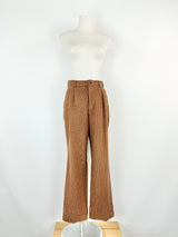 Karl Helmut Plaid Wool Slacks - AU6