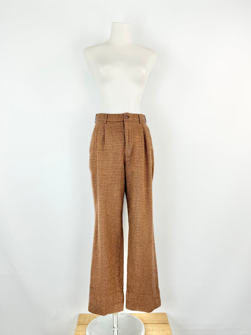 Karl Helmut Plaid Wool Slacks - AU6