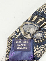 Liberty of London Peacock-Pattern Silk Tie