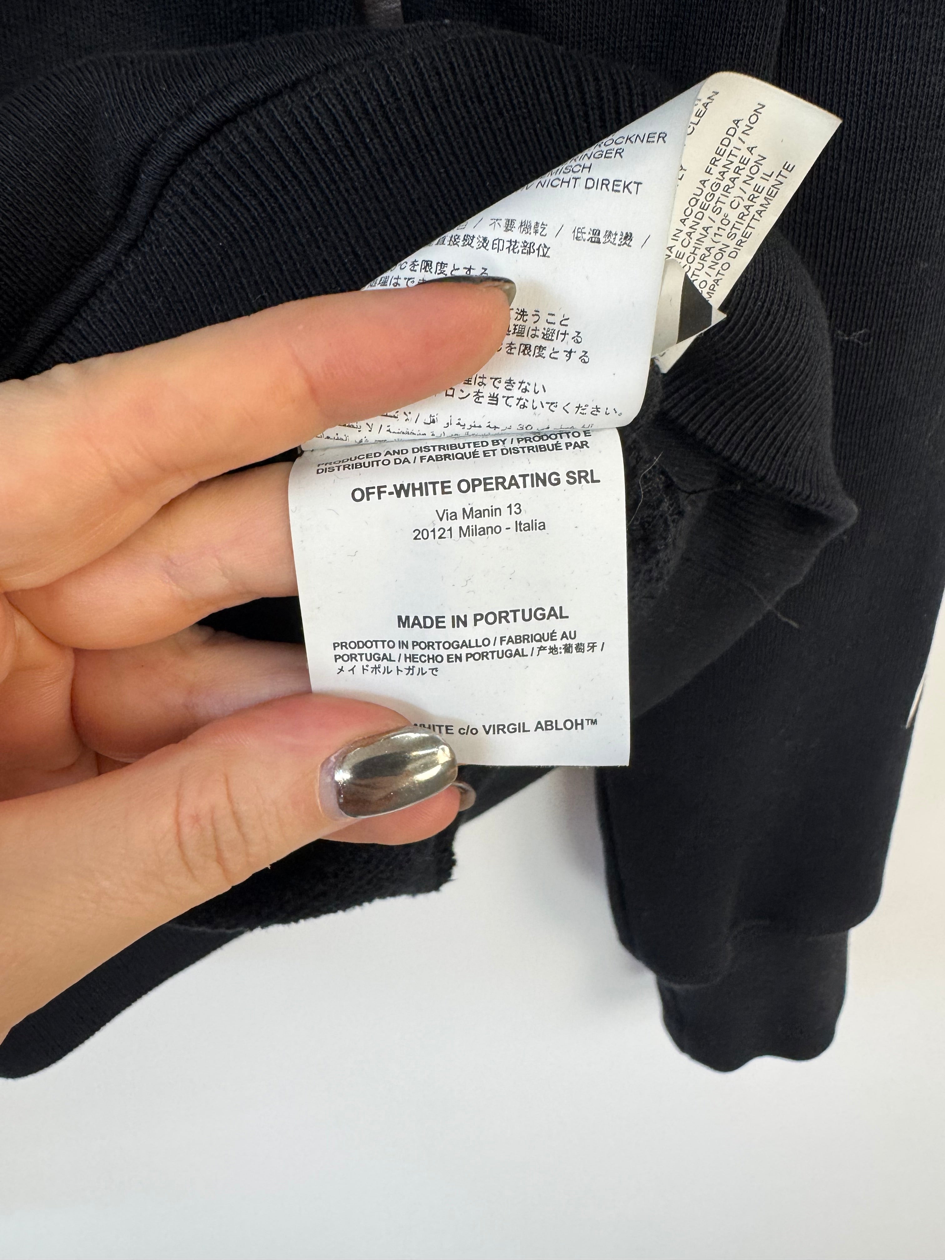 Off-White Mona Lisa “Temperature” Hoodie – Black XS